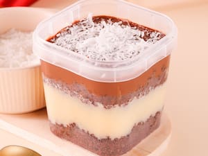 Bolo no Pote - Prestígio | Beijinho Cremoso + Ganache