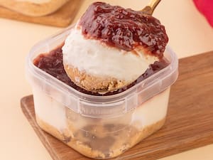 Tortinha no Pote - Cheesecake de Morango